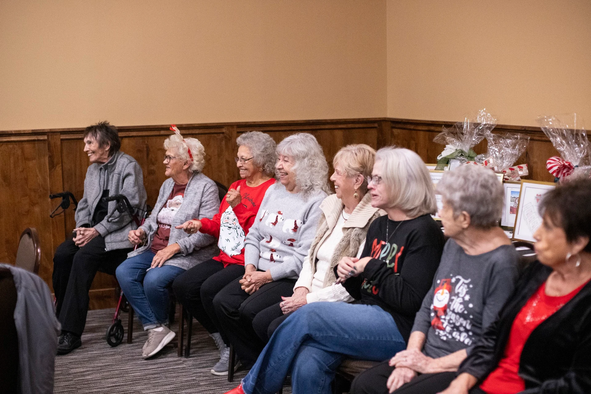 Friends seated together during the 2025 Mamma Bears gathering